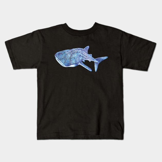 Whale Shark Kids T-Shirt by Tim Jeffs Art